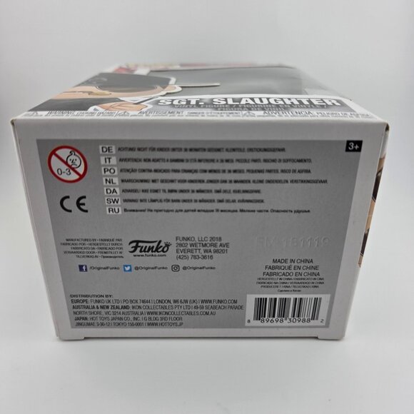 Funko Pop! Retro Toys: G.I. Joe #54 SGT. Slaughter Collectible Vinyl Figure NEW - Picture 5 of 5